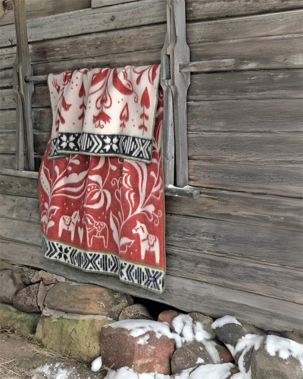 Ullfilt Dalarna Röd