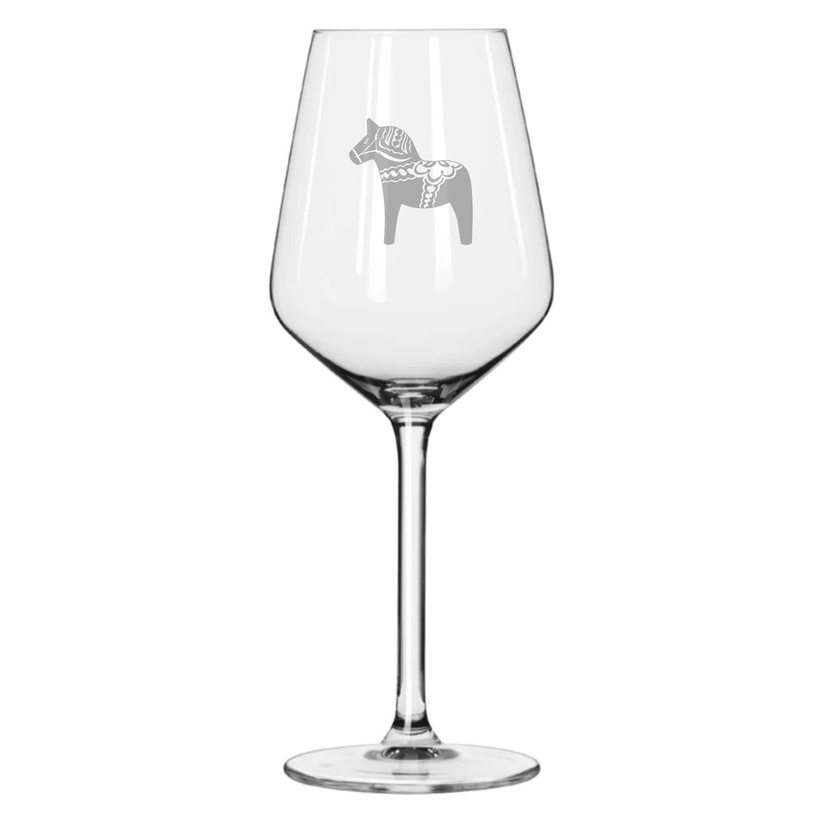 Vitvinsglas Dalahäst