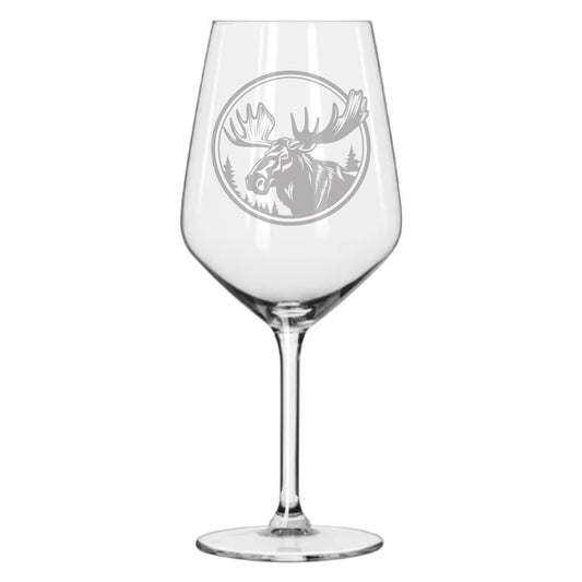 Rödvinsglas Älg