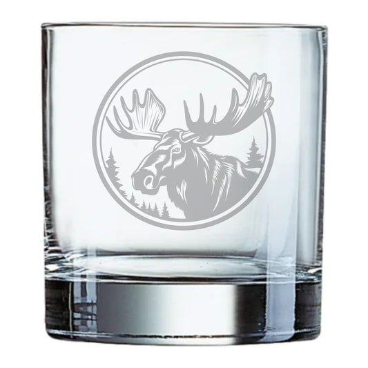 Whiskyglas Älg